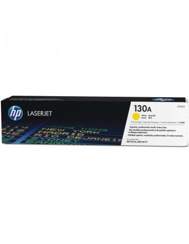 Cartouche de toner jaune d'origine HP LaserJet 130A (CF352A)