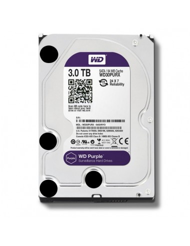 DISQUE DUR HDD WDPURPLE 3.5 SATA 3To