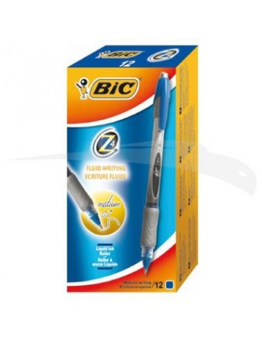 ROLLERS - BIC - ENCRE LIQUIDE - Boîte de 12 rollers