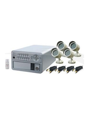 KIT DVR 4CH+4 CAMERA JOUR&NUIT DIGITAL REF: LS-8004SK