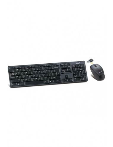 Clavier Souris GENIUS Slimstar 8000 /Sans Fil /USB /Noir