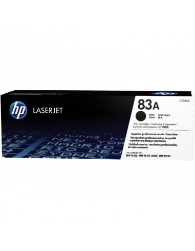 Cartouche de toner LaserJet HP 83A, noir, 1500 pages (CF283A)