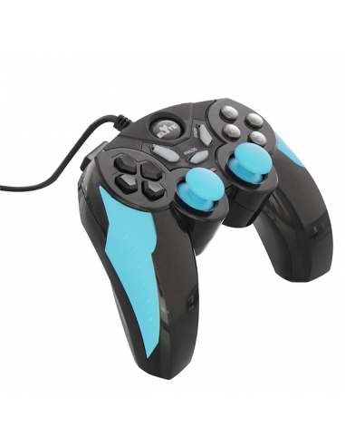 Manette gaming filaire Noir/bleu