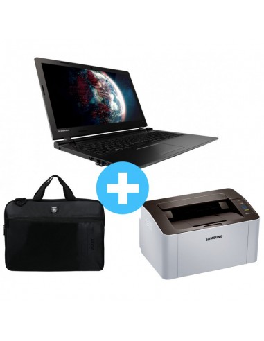 PC portable Lenovo IdeaPad 100-15 + Sacoche ordinateur LIBERTY 15,6\" + Imprimante Laser Monochrome Samsung M2020