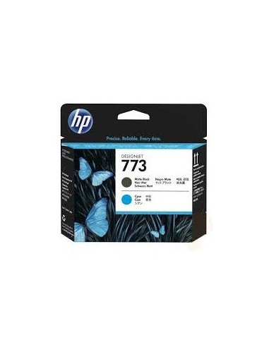 HP 773 Matte Black and Cyan Designjet Printhead