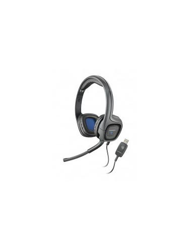 plantronics audio 655 usb multimedia headset with noise canceling microphone - compatible with pc and mac