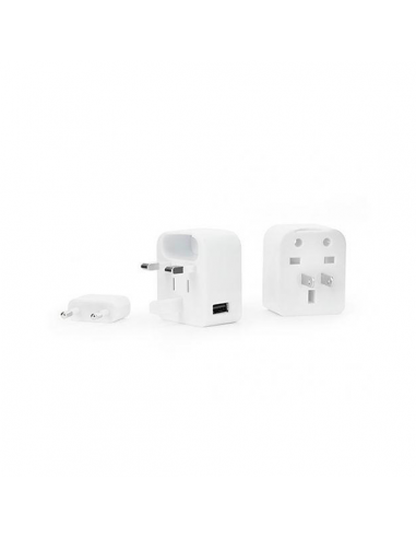 Adaptateur de voyage avec port USB