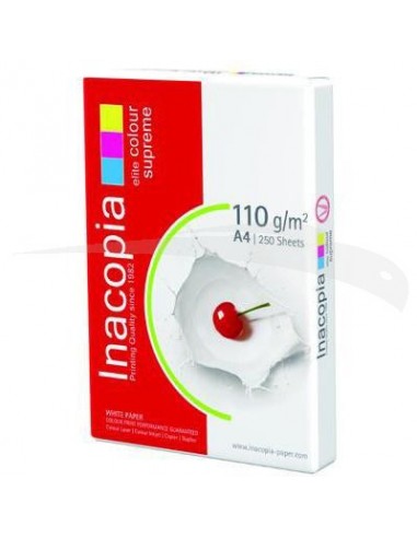8 Ramettes de papier blanc - INACOPIA - A4 - 110gr 250 F