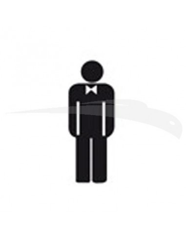 ÉTIQUETTE DE SIGNALISATION / HOMME - APLI - 114 mm X 114 mm