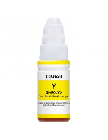 Cartouche d'encre Canon GI-490 Y Jaune bottle - 7000 pages
