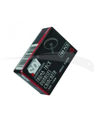 100 PUNAISES EN PVC - SDI - lot de 10 boîtes