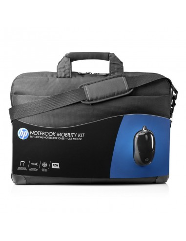 Kit HP Sacoche pour Notebook 16\"(40cm) avec souris USB (H6L24AA) - Noir