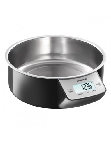 BALANCE DE CUISINE SENCOR RONDE NOIR