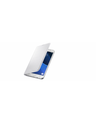 Etui SAMSUNG Flip Wallet /Blanc /Pour J7 2016