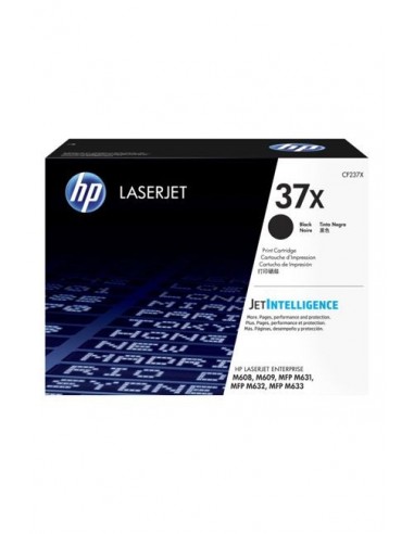 Cartouche de toner HP 37X Original LaserJet /Noir /25000 pages /HP LaserJet Enterprise Flow MFP M631h - Flow MFP M632z - M608dn
