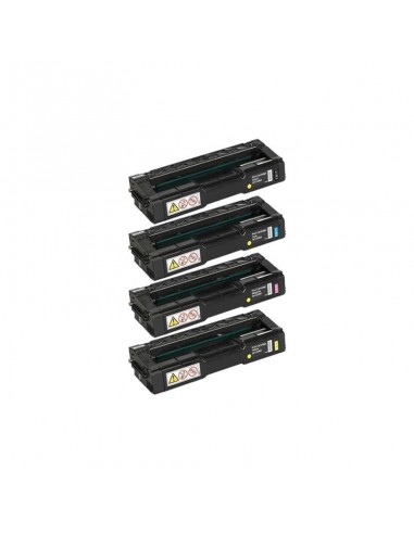 Pack de 4 cartouches RICOH SP C240SF (Noir/Cyan/Jaune/Magenta)