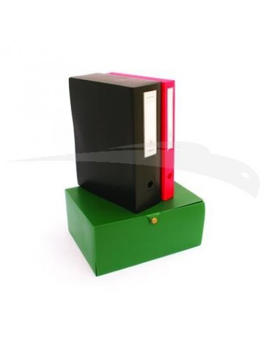 10 Boites de classement en Polypro -sicla Dos 4 cm (6 coul au choix)