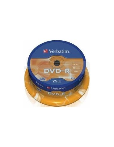 DVD-R - VERBATIM - 16 X 4.7GB - BOÎTE DE 25 DVD-R