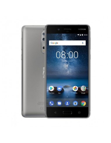 Nokia 8 /Gris /5,3Pouce /IPS QHD /4 Go /64 Go /13 Mpx - 13 + 13 Mpx /3090 mAh