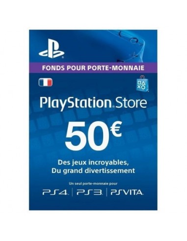 CARTE PRÉPAYÉE PLAYSTATION 50 EUROS