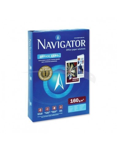 RAMETTE DE PAPIER BLANC NAVIGATOR A3 160 G 250 FEUILLES LOT DE 5